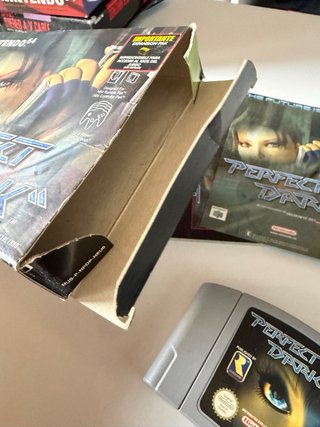 Perfect Dark Nintendo 64 Caja y Manual PAL