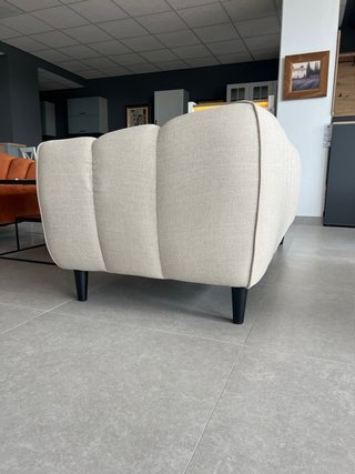 Sofá 3 plazas beige tela