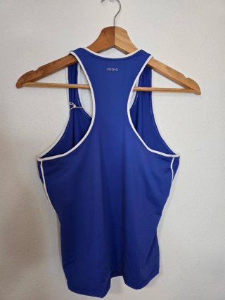 Camiseta Oysho sin mangas azul talla S