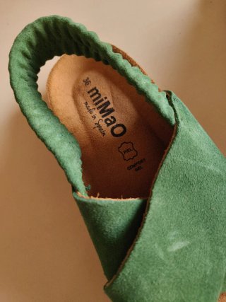 Sandalias MimaO Verdes Mujer