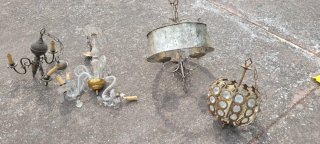 Lámparas de techo Art Decó (x4)