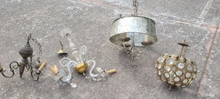 Lámparas de techo Art Decó (x4)