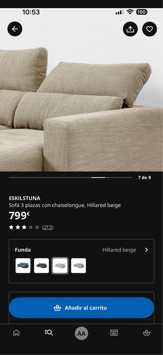 Sofa ESKILSTUNA Ikea