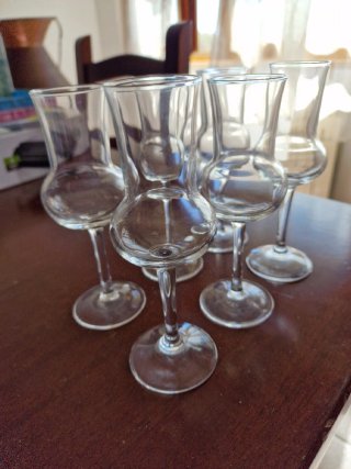 N. 6 Bicchieri Grappa Vetro senza scatola