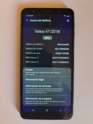 Samsung Galaxy A7 (TF, REACONDICIONADO)