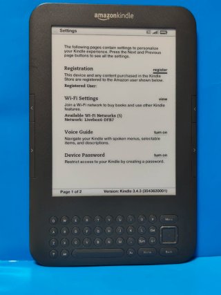 E-Reader Kindle Keyboard 3ª Generazione