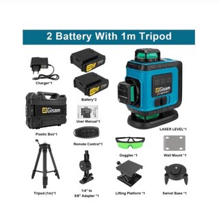 Nível Laser VEVOR 3D 360° com Tripé
