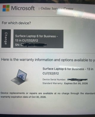 Microsoft Surface Laptop 6 165H 32GB 512GB SSD
