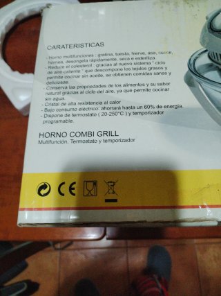 Horno de aire combine grill