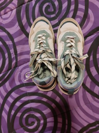 Zapatillas Beige y Verde