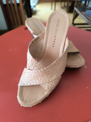 Sandalias Pons Quintana rosa palo Talla 38