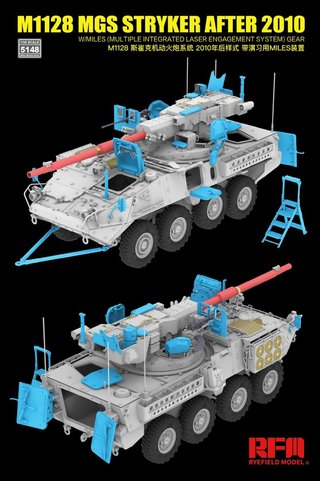 Maqueta M1128 MGS Stryker Rye Field Model 1/35