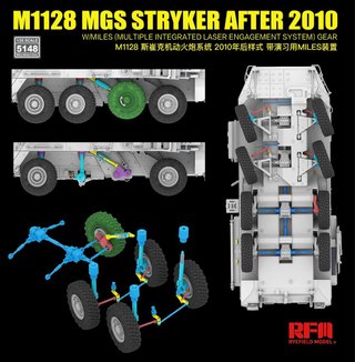 Maqueta M1128 MGS Stryker Rye Field Model 1/35