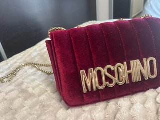 Bolso Terciopelo Rojo Dorado