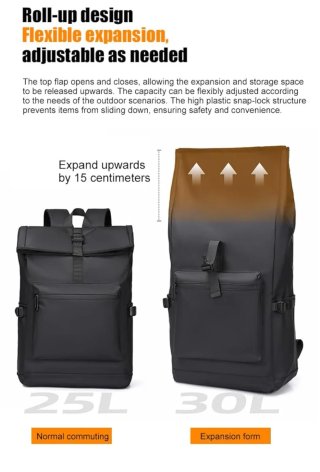 Mochila impermeable portátil 15,6