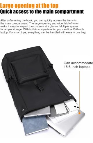 Mochila impermeable portátil 15,6