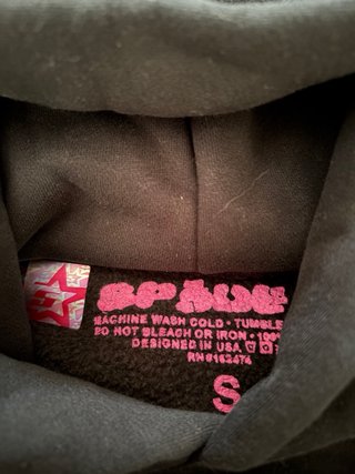 Sudadera Sp5der Negra talla s