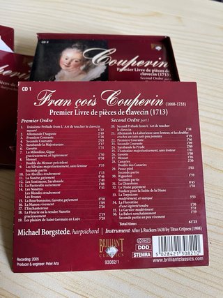 Couperin Musica per Clavicembalo 11CD Brilliant Classics