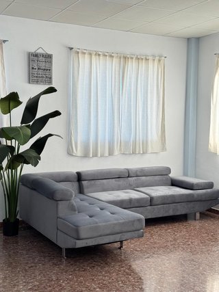 Sofá gris económico promoción