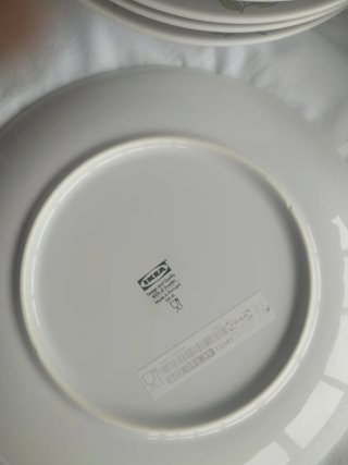 Platos Ikea Florales Porcelana