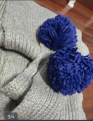 Bufanda Bimba y Lola Gris y Azul