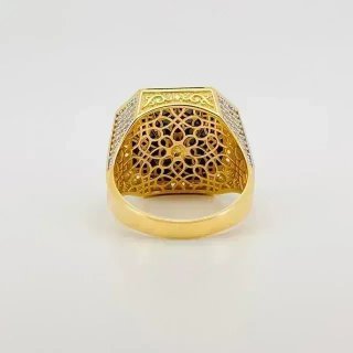Anillo de Hombre Versace Medusa Oro