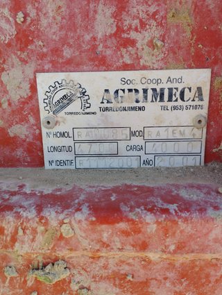Remolque agrícola para tractor