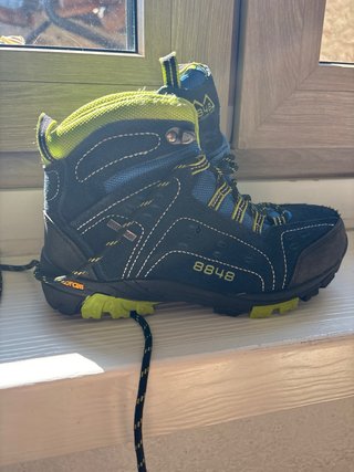 Scarponcini trekking 8848 ragazzo blu/giallo