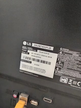 Placa Principal LG TV + Fuente Alimentación