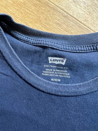 Camiseta Levi's Azul Logo Rojo