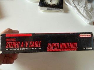 Super Nintendo AV Cable Caja (solo caja)