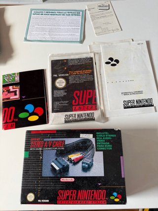 Super Nintendo AV Cable Caja (solo caja)
