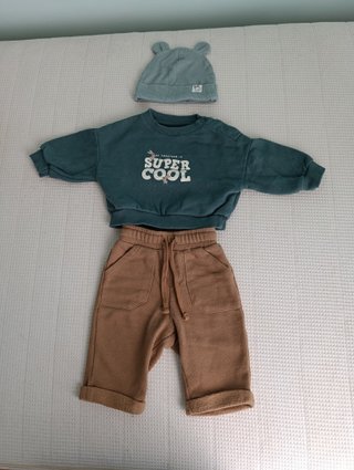 Conjunto 3 piezas bebé talla 3 meses (62cm)