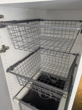 2 cestos Komplement IKEA metálicos