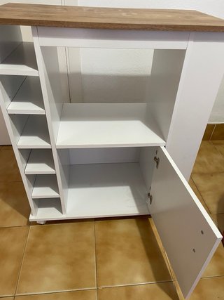 Mueble auxiliar cocina con ruedas