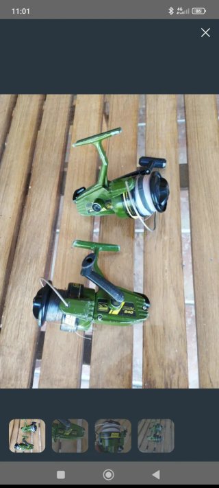 2 Carretes de Pesca Verdes