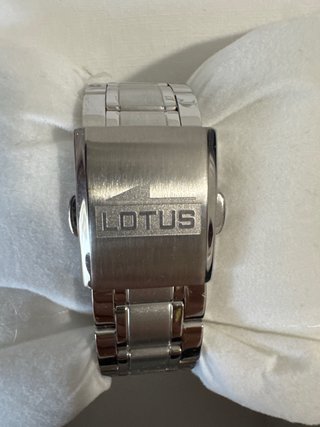 Reloj de comunión Lotus Azul y Plateado