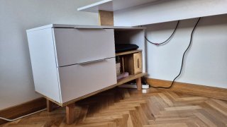 Mesa Escritorio Blanco 138x60cm con cajones