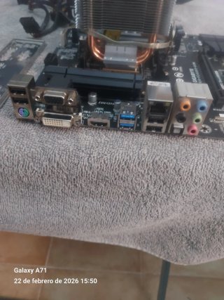Placa Base Gigabyte+procesador+ram+fuente