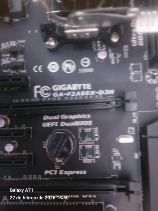 Placa Base Gigabyte+procesador+ram+fuente