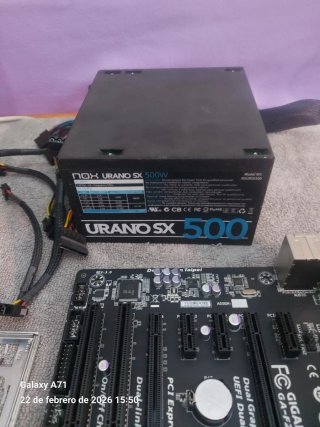 Placa Base Gigabyte+procesador+ram+fuente