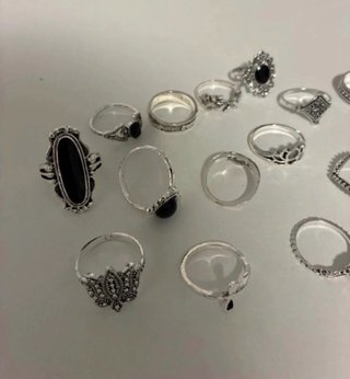 Lote 26 Anillos Metal Tallas 16-19mm