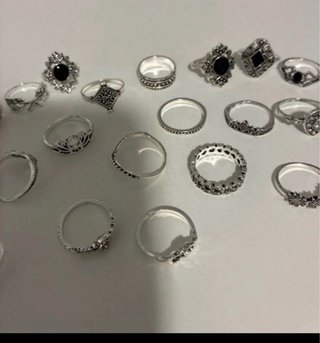 Lote 26 Anillos Metal Tallas 16-19mm