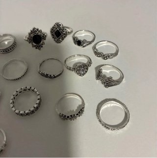 Lote 26 Anillos Metal Tallas 16-19mm