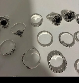 Lote 26 Anillos Metal Tallas 16-19mm