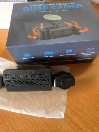 Dash Cam Triple Lente Compacta