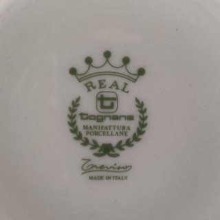 Zuppiera Tognana porcellana filo d'oro D.20cm