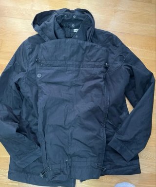 Abrigo de porteo Momawo Negro 4 en 1 XL
