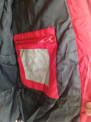 Chaqueta Reebok Hombre Roja y Gris