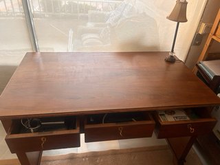 Escritorio antiguo madera roble años 40